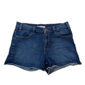 Womens Jean Shorts Levi's Size  8 Blue Denim Cut-Off Cuffed Jeans
